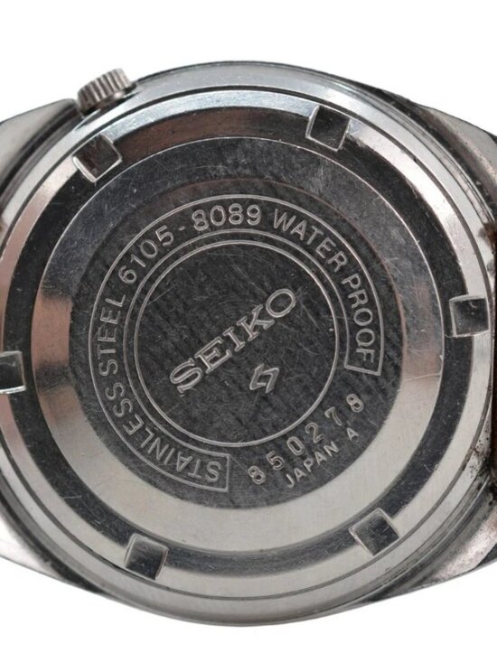 Rare Men\'s Seiko 36mm Fully Original 1968 Dress Watch Ref: 6105-8089 on Leather! main image 5
